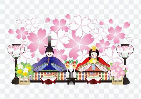 Ochanomashi simple cherry background Ochanomashi simple cherry background