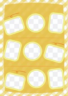 Refreshing check photo album yellow general-purpose version Refreshing check photo album yellow general-purpose version