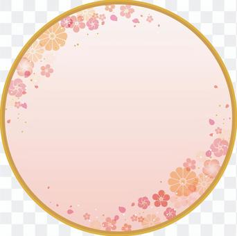 Japanese style background (yen · plum and chrysanthemum) Japanese style background (yen · plum and chrysanthemum)