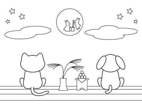 Fun coloring_moon viewing Fun coloring_moon viewing