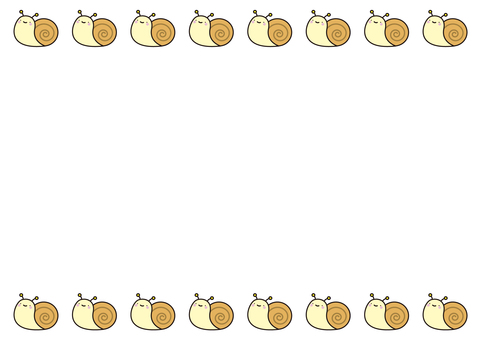 13個frames_snail,帶線條,頂部和底部 13個frames_snail,帶線條,頂部和底部