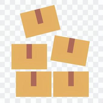 Cardboard stacked in pieces Cardboard stacked in pieces