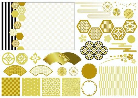 Japanese pattern material Japanese pattern material