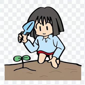 Planting plants Planting plants