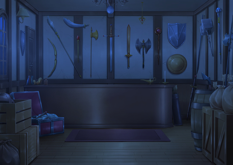 Weapon shop background illustration 02 Weapon shop background illustration 02