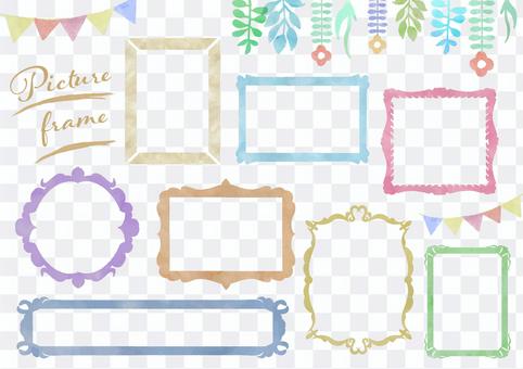 Watercolor material 022 frame set Watercolor material 022 frame set