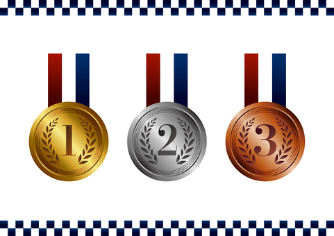 Medal gold silver bronze Medal gold silver bronze