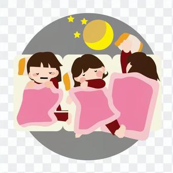 Girl room after going to bed Girl room after going to bed
