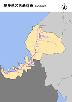 Fukui Prefecture Fukui Expressway Road Fukui Prefecture Fukui Expressway Road
