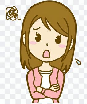 Female (private clothes): A_ worry 02BS Female (private clothes): A_ worry 02BS