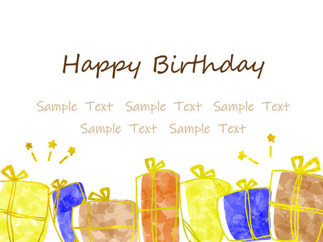 Present background birthday card Present background birthday card