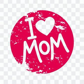 I Love Mama Logo Stamp I Love Mama Logo Stamp