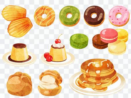 Cookery _ Confectionery _ Set 2 _ Watercolor Cookery _ Confectionery _ Set 2 _ Watercolor
