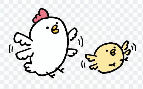 Chicken parent and child should also be able to fly Chicken parent and child should also be able to fly