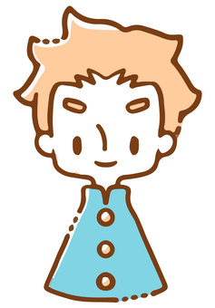 Gakuran boy image_simple color Gakuran boy image_simple color