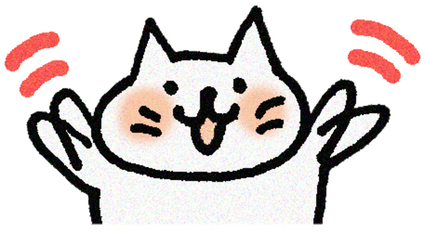 A cat waving a hand (upper body) A cat waving a hand (upper body)