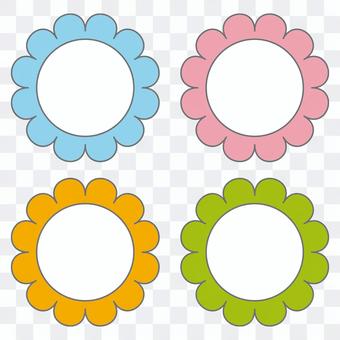 Nameplate flower set 1 Nameplate flower set 1