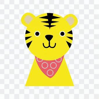 A scarfed tiger A scarfed tiger