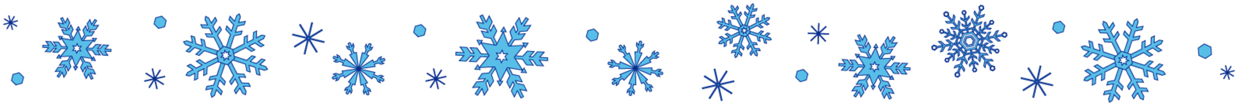Snow crystal line blue Snow crystal line blue