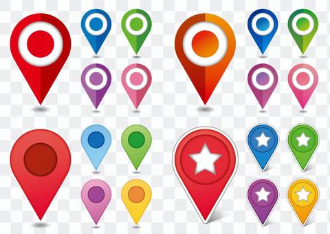 Map Map Pin Colorful Map Map Pin Colorful