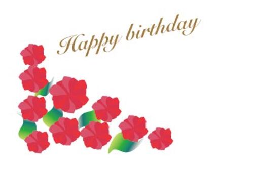 Red Roses birthday birthday card Red Roses birthday birthday card