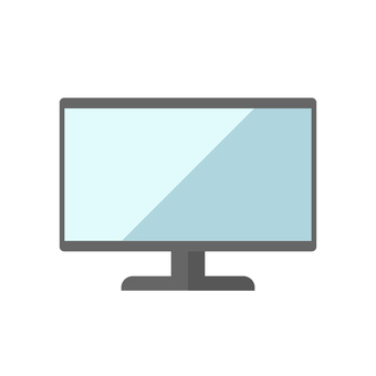 Desktop flat illustration Desktop flat illustration