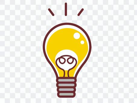 Light bulb inspiration flashing picane Light bulb inspiration flashing picane