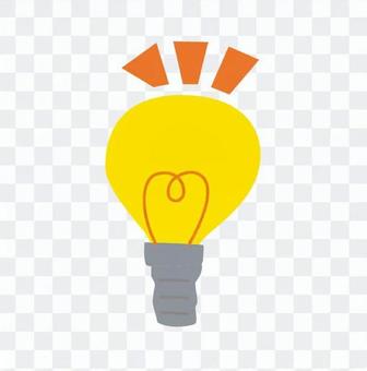 Inspiration light bulb Inspiration light bulb