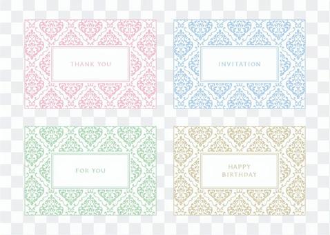 Label material Damask pattern (pastel) Label material Damask pattern (pastel)