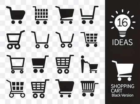 Shopping cart icon set Shopping cart icon set