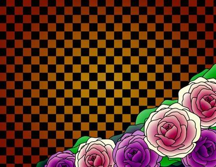 Leaf peony _ colored background Leaf peony _ colored background