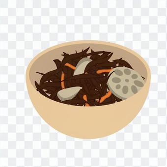 simmered hijiki simmered hijiki