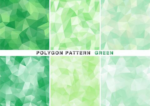 Polygon pattern set green Polygon pattern set green