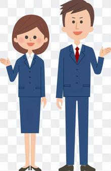 Suit men and women Suit men and women