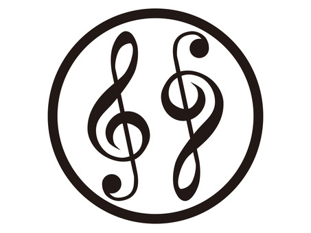 Two treble sounds in a circle Two treble sounds in a circle