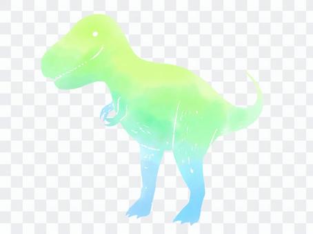 Watercolor-style tyrannosaurus Watercolor-style tyrannosaurus