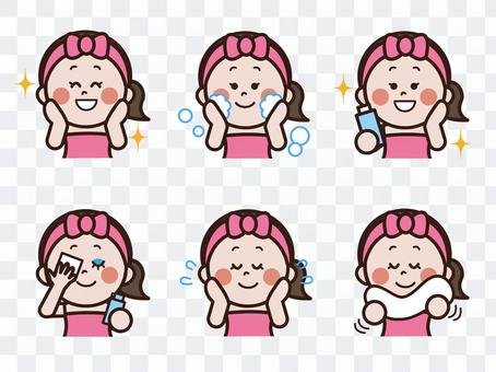 Women who do skin care Women who do skin care