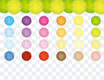 Colorful watercolor gradation mesh material Colorful watercolor gradation mesh material