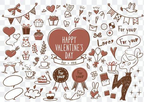 Valentine's icon set 3 colors Valentine's icon set 3 colors
