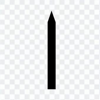 Pencil silhouette Pencil silhouette