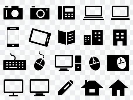 Business icons (PC, camera, phone, etc.) Business icons (PC, camera, phone, etc.)