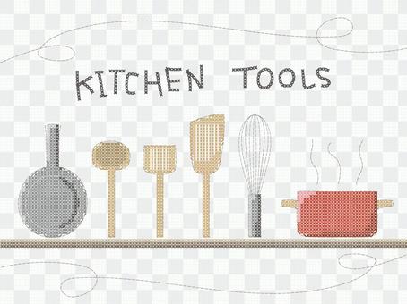 Cross stitch style kitchen tool Cross stitch style kitchen tool