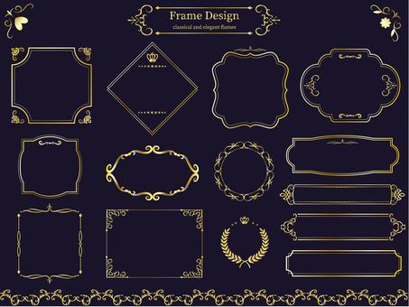 Classic & elegant frame gold Classic & elegant frame gold