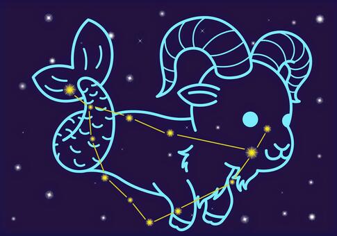 山羊座(カプリコーン)のイラスト 山羊座(カプリコーン)のイラスト