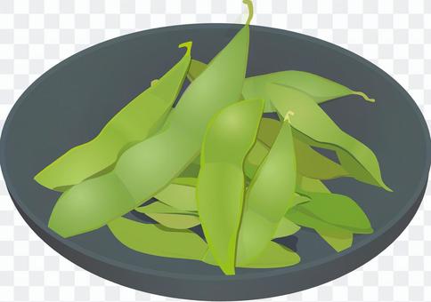 Green soybeans Green soybeans