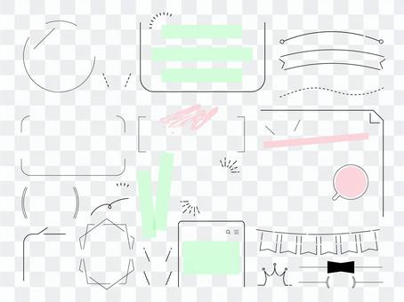 Title layout idea set Title layout idea set