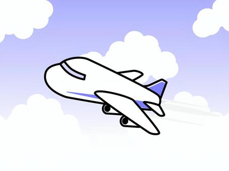 Simple airplane (with background) Simple airplane (with background)