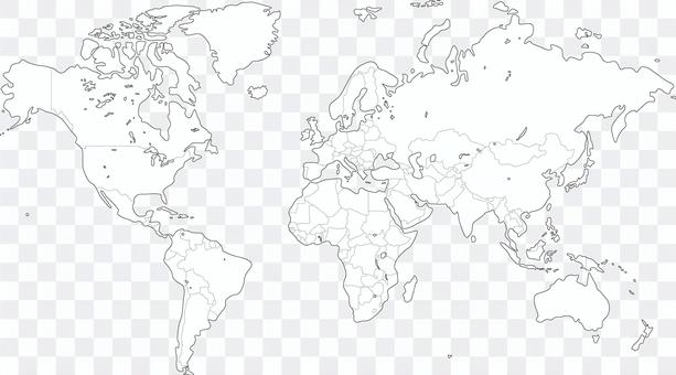 世界地図ぬり絵 白地図 国境 世界地図ぬり絵 白地図 国境