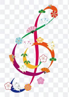 Treble clef 01_09 (running year) Treble clef 01_09 (running year)