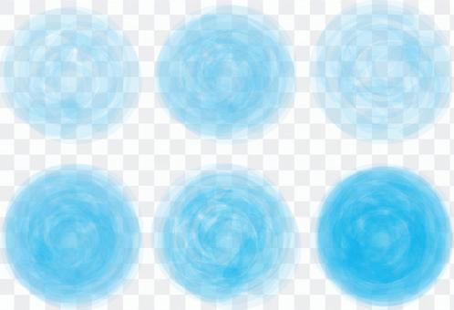 Light blue blue handwriting watercolor analogue decorative frame Light blue blue handwriting watercolor analogue decorative frame